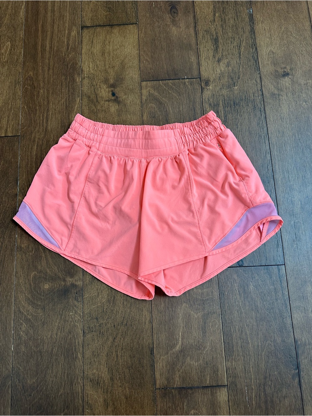 lululemon athletica Hottie Hots, Coral Pink Athletic Shorts
